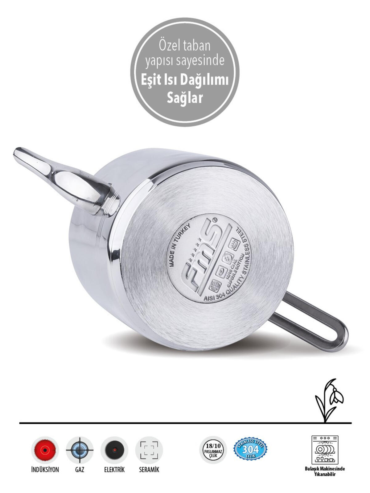 Fms Çaydanlık Silindir Orta Elmas Kulp 4024