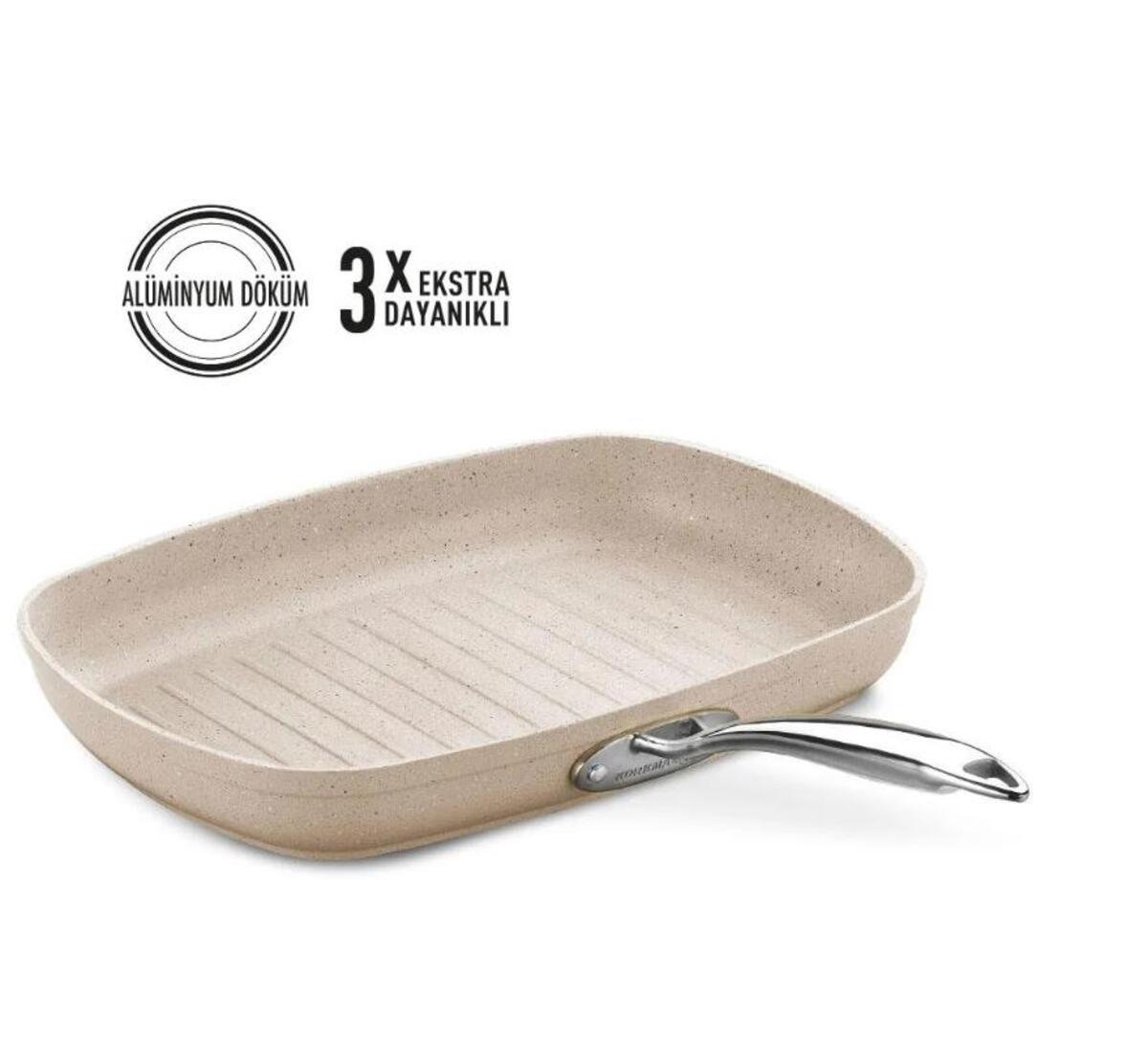 Korkmaz Grill Tava 35*25 Granita A1269