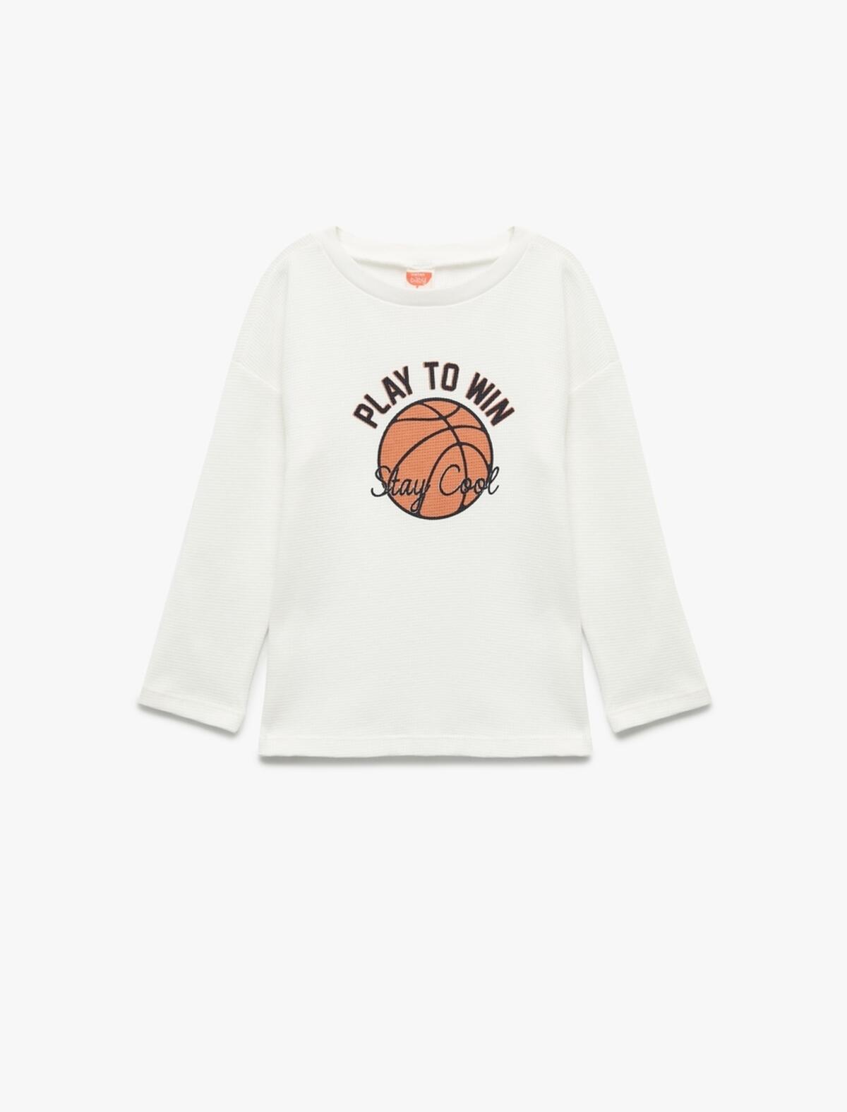 Koton Tişört Erkek Bebek 6WMB10118TK Beyaz