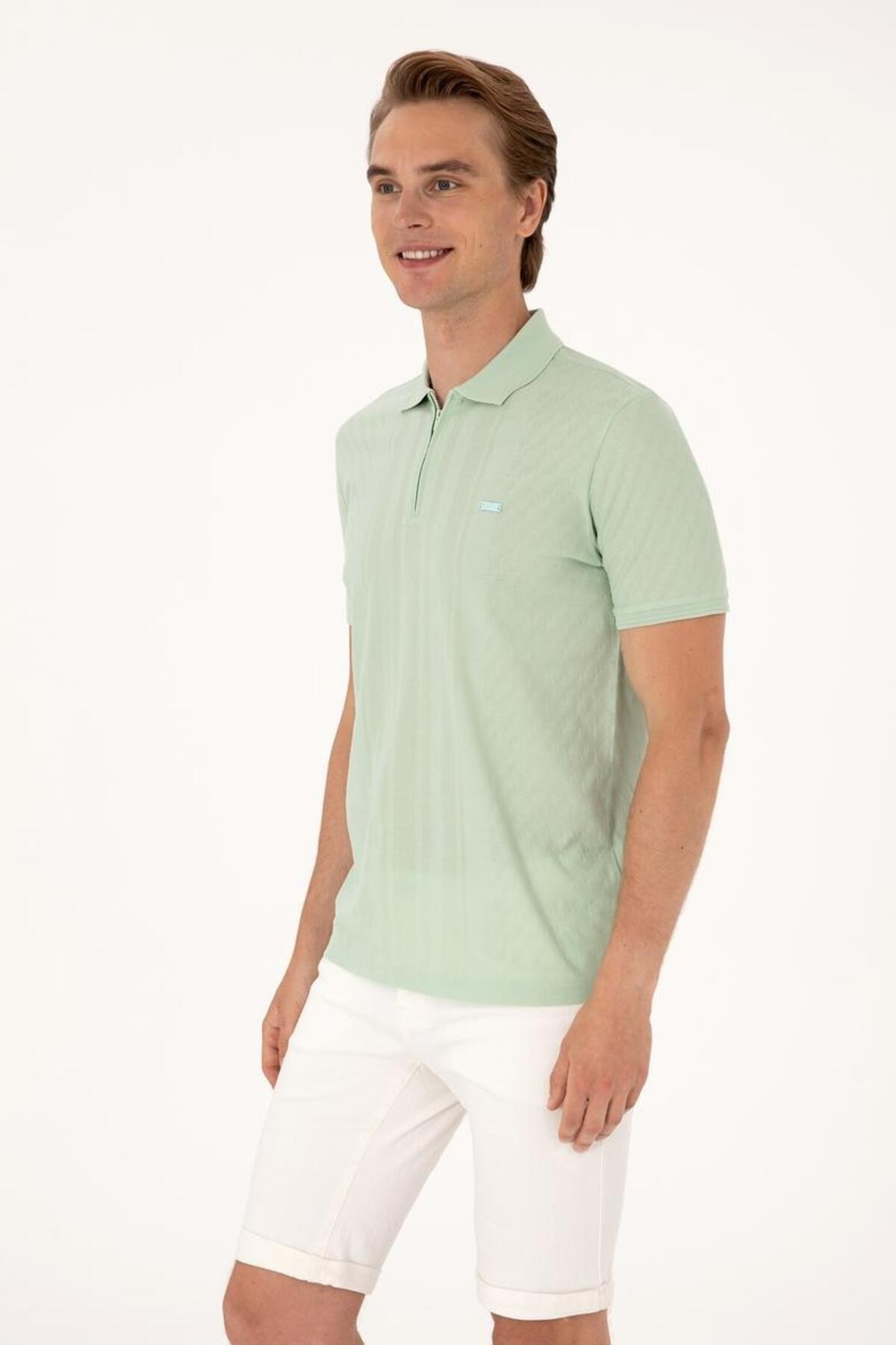 U.S Polo Assn. Tişört 2112318 G081SZ011 Su Yeşili