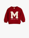 Koton Sweatshirt Kız Bebek 5WMG10130AK Bordo