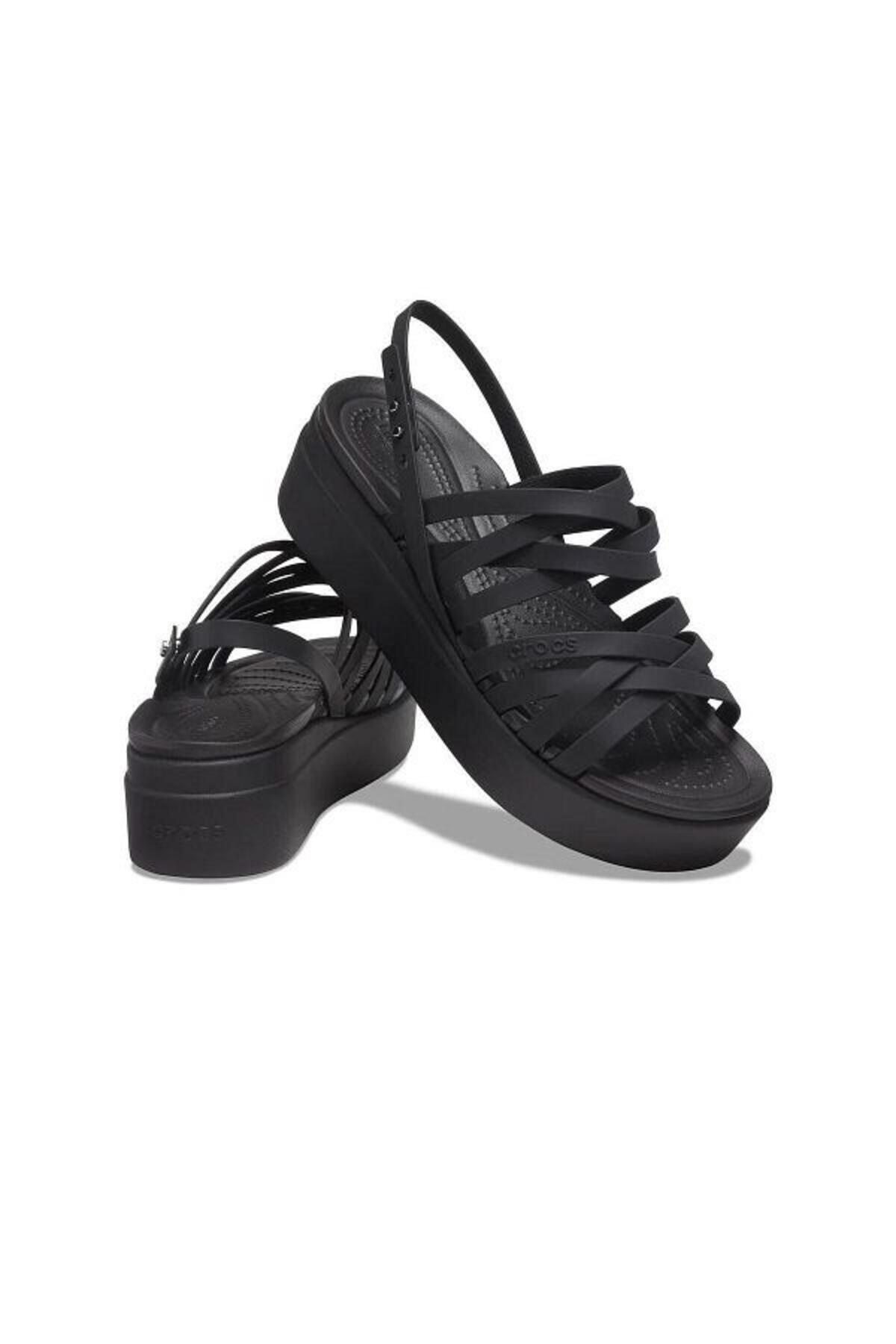 Crocs Brooklyn Strappy Lowwdg 206751_001 Black (Dy)