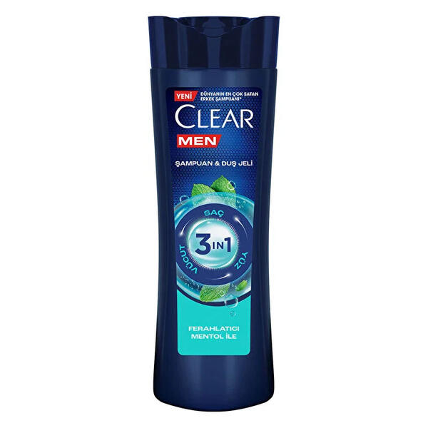 Clear Men Şampuan&Duş Jeli Arındırıcı Kömür 350Ml