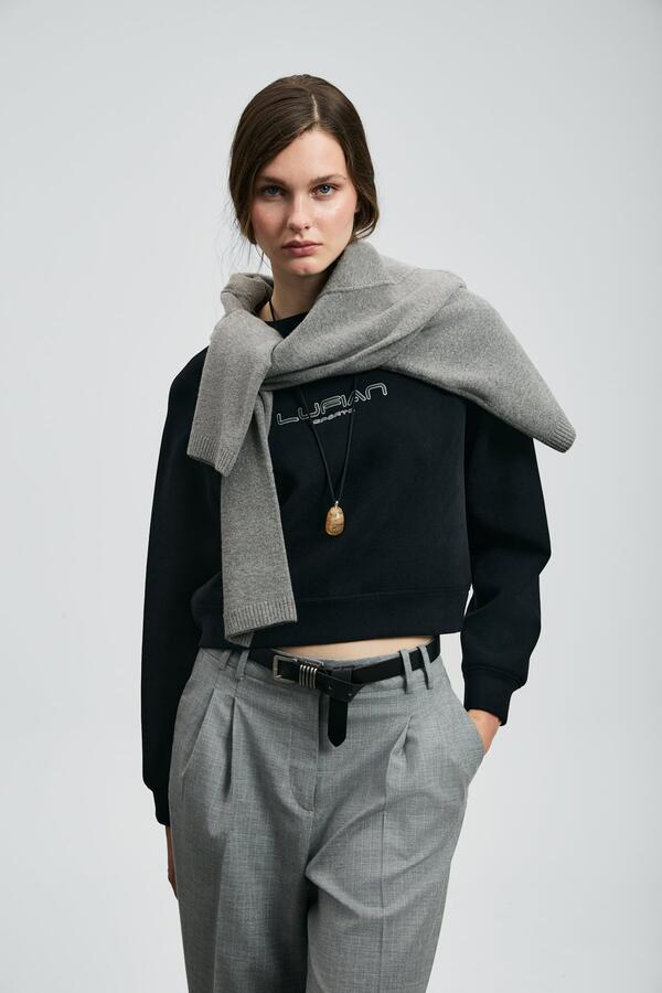 Lufıan Kadın Sweatshirt Beggy 122030022 Siyah