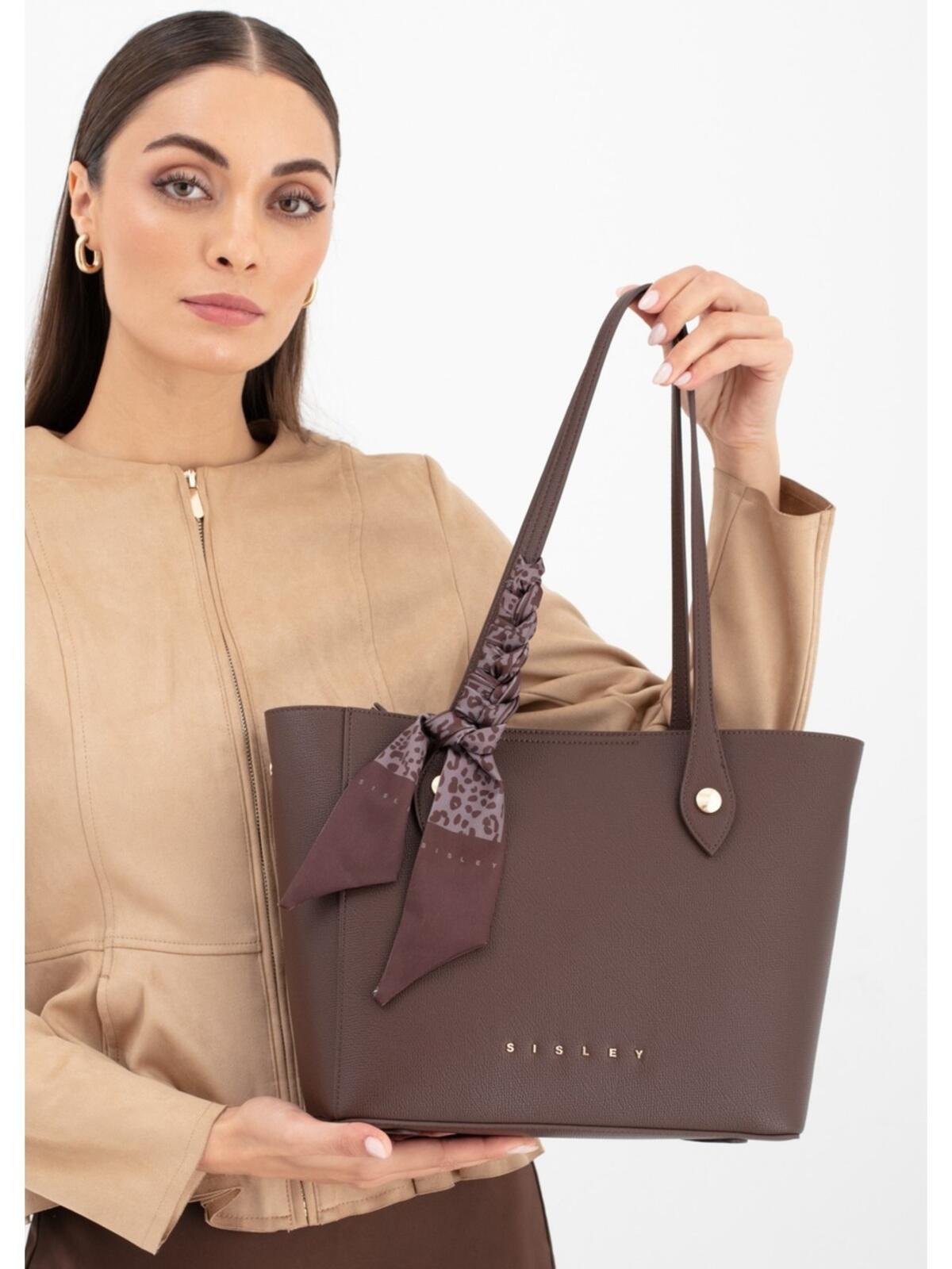 Sisley Kadın Kol Çantası SLY_284 Kahve-Bordo