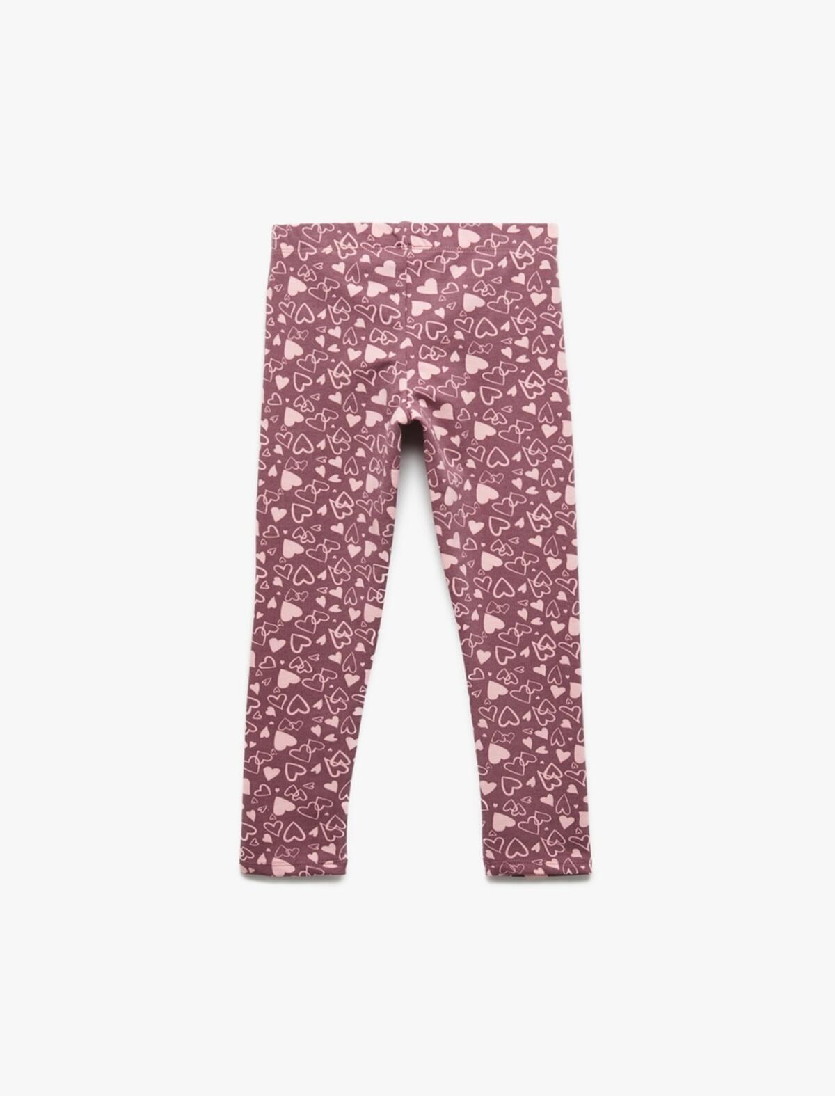 Koton Tayt Kız Çocuk 6WKG40066AK Pembe Desenli