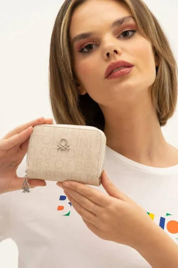 United Colors Of Benetton Kadın Cüzdan BNT_1304 Bej