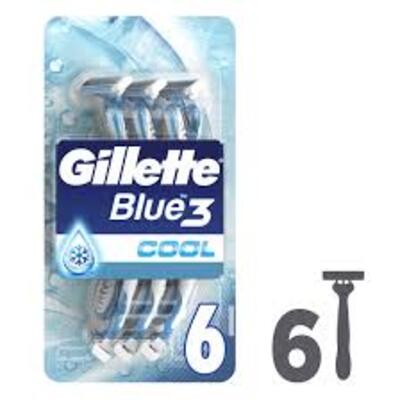 Gillette Traş Bıçağı Blue 3 Cool Poşet 6Lı (Dy)