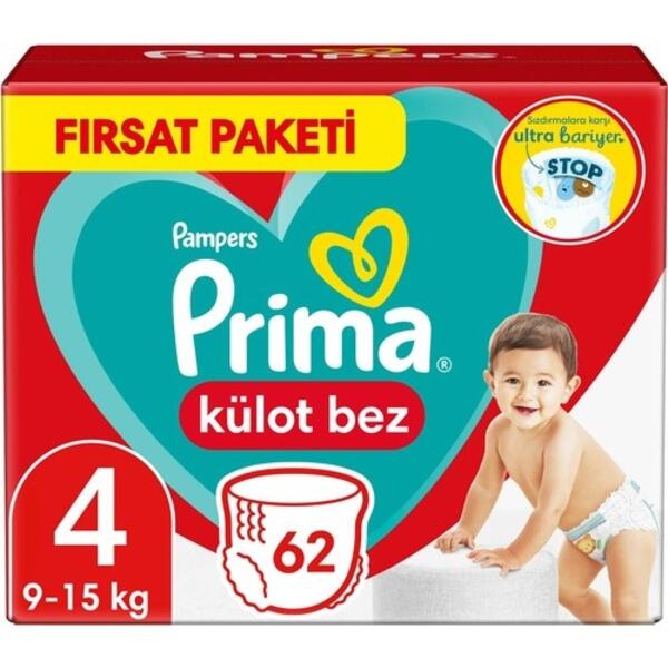 Prima Külot Bez Pants Maxı Fırsat Paketi 4 Beden 62Li