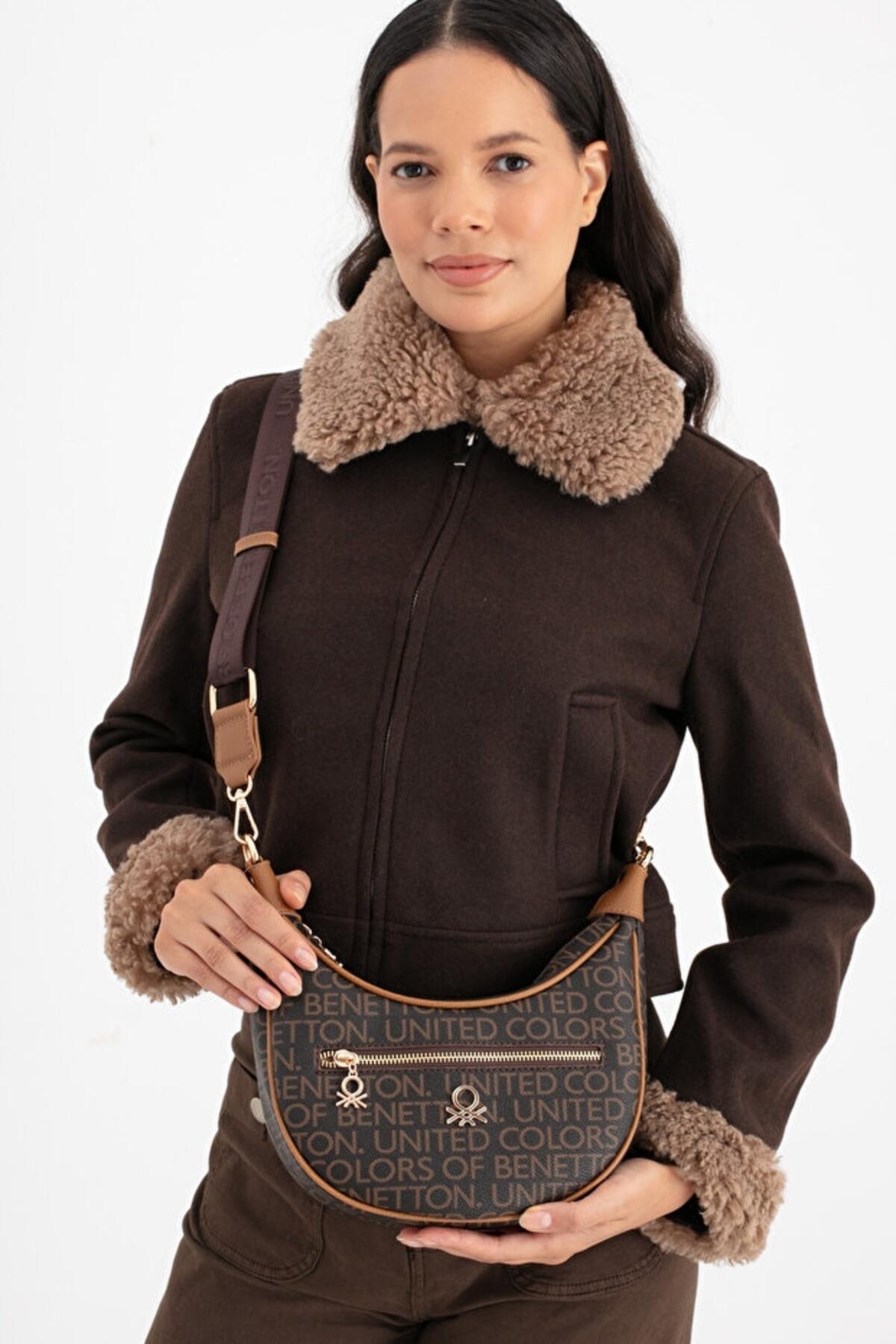 United Colors Of Benetton Kadın Kol Çantası BNT_1685 Kahve-Taba