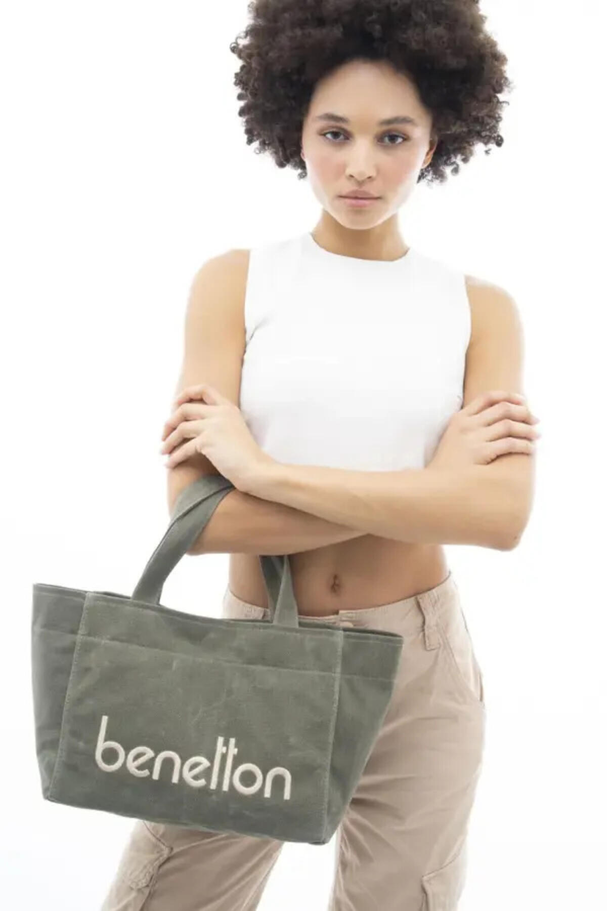 United Colors Of Benetton Kadın El Çantası BNT_1102 Haki
