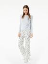 Koton Pijama Takımı 6WLK40155MK Ekru Desenli