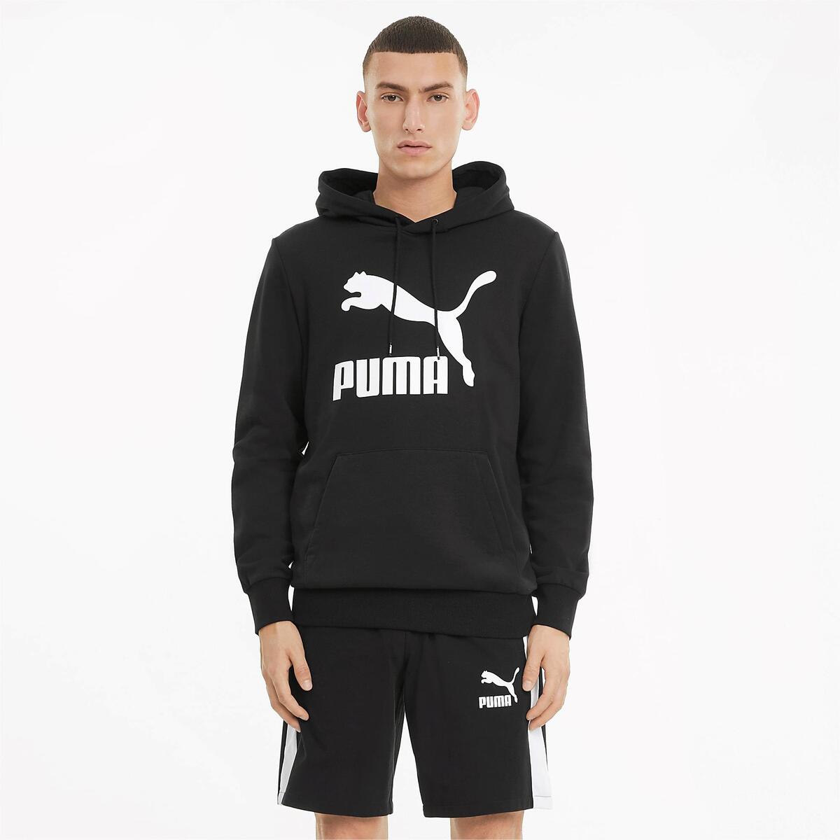 Puma Hoodie Classics Logo Hoodie Tr 530084_01 Siyah