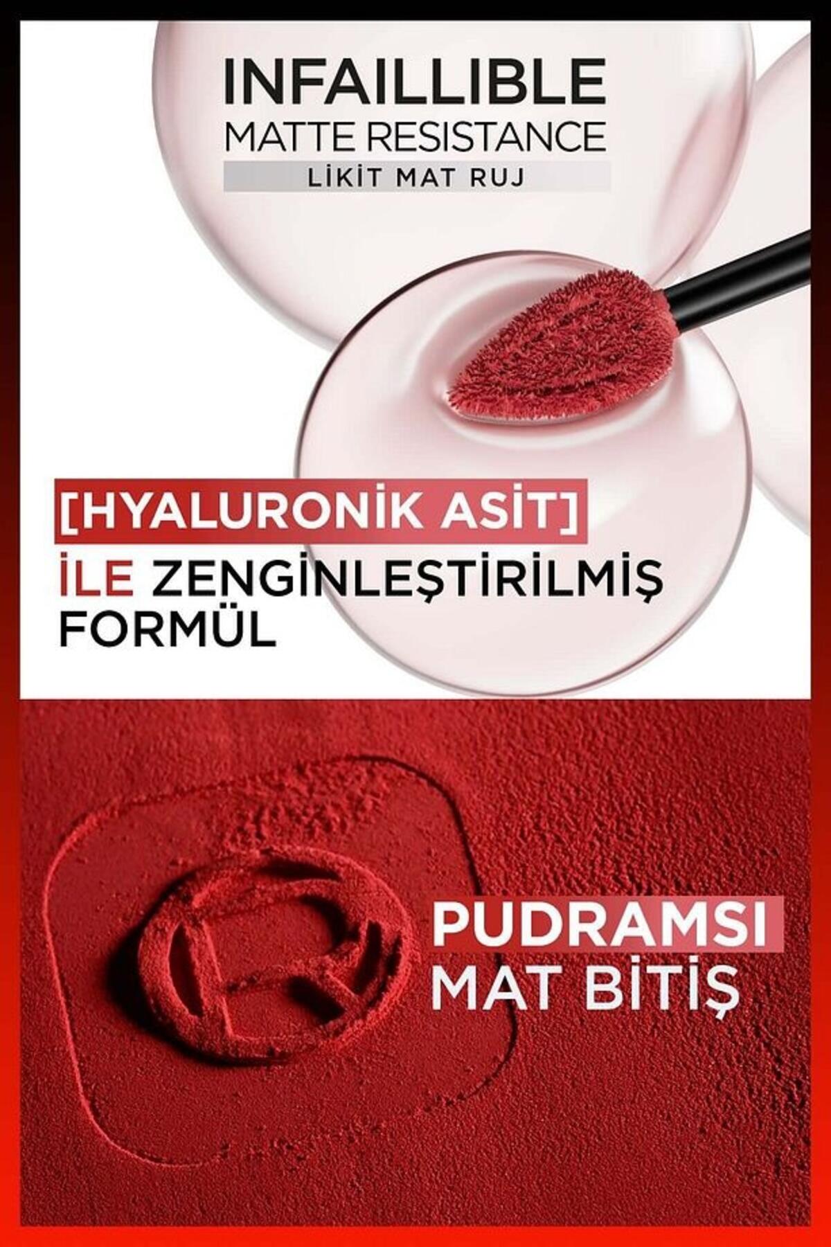 Loreal Paris Ruj Likit İnfaillible Matte Resistance No:115