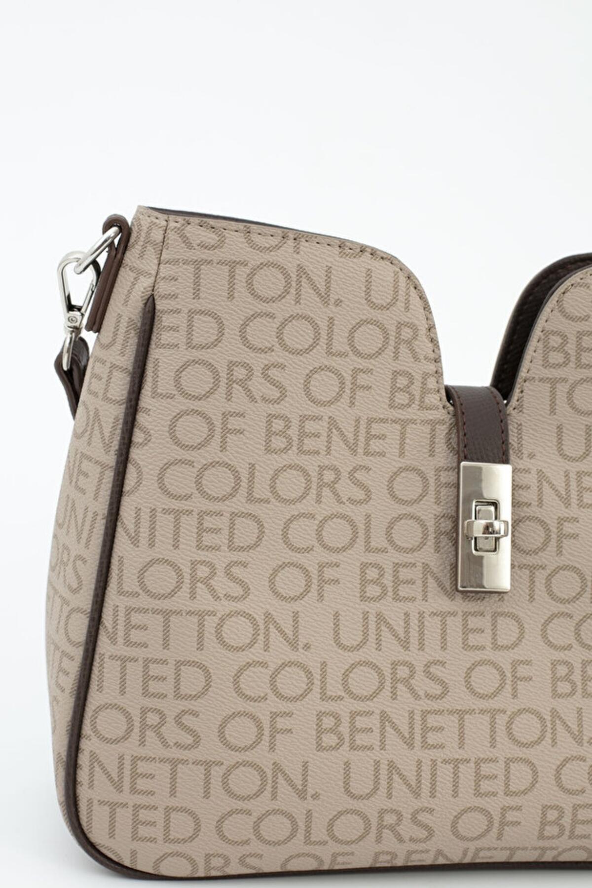 United Colors Of Benetton Kadın Kol Çantası BNT_1697 Taş-Kahve