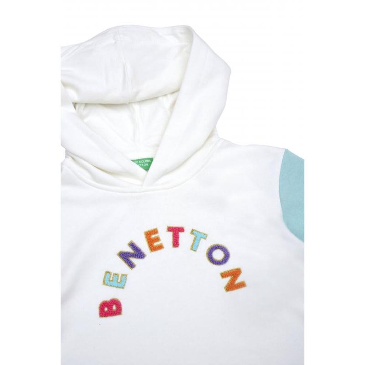 Benetton Sweatshirt Kız Çocuk BNT-G21574 72822 Ekru