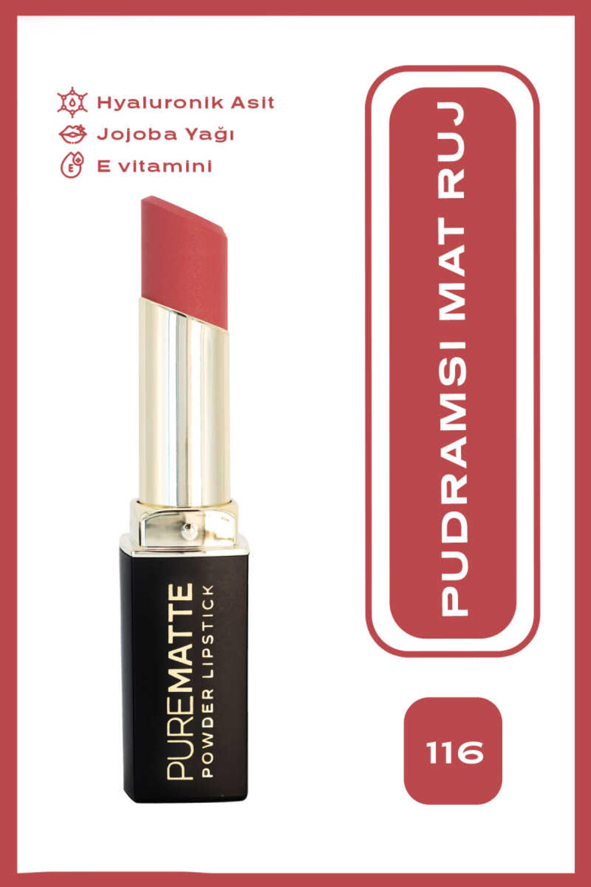 Golden Rose Lipstick Powder Pure Matte No:116