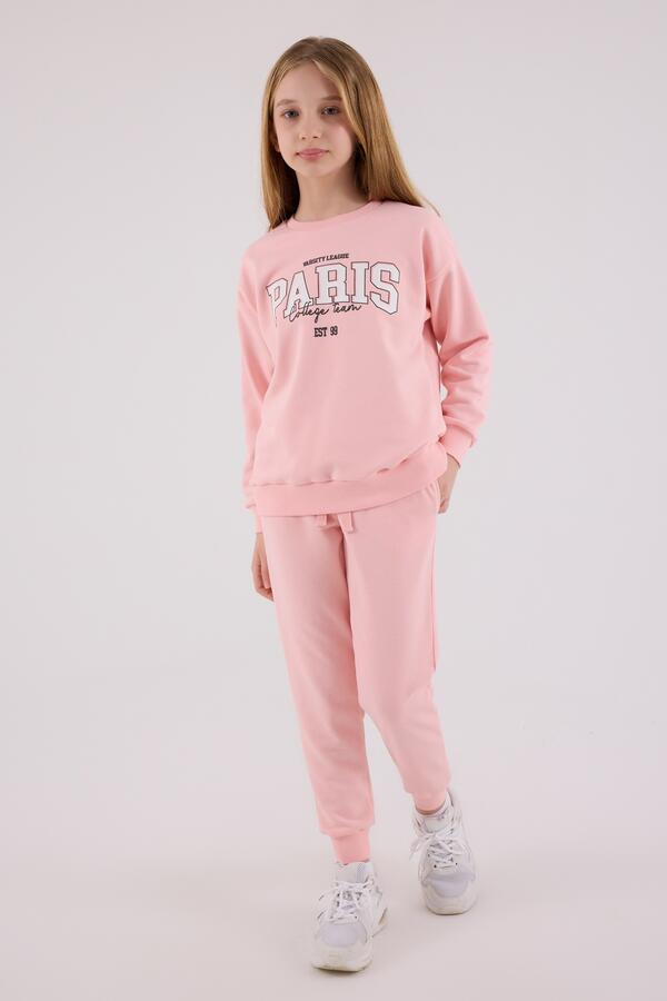 Rolypoly Eşofman Takımı Kız Çocuk RP3690-G Açık Pembe