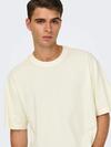 Only&Sons Tişört 22030505 Krem