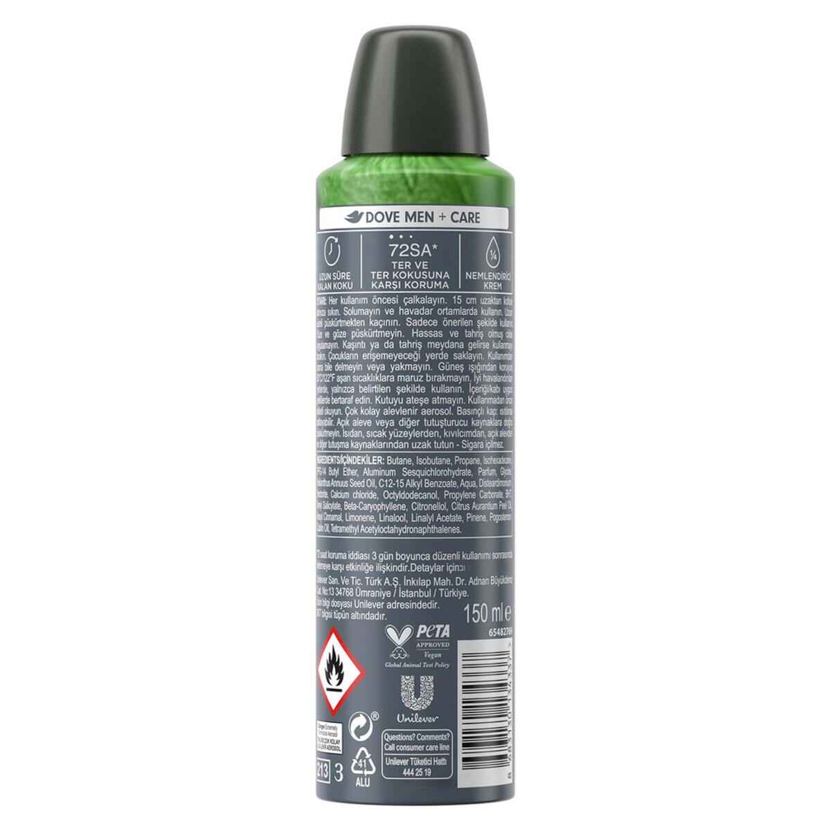 Dove Men Deodorant Care Extra Fresh 150Ml
