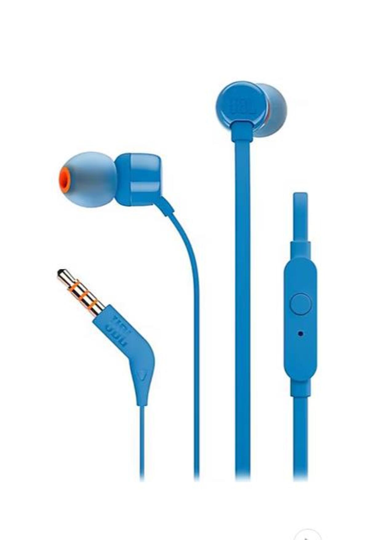 Jbl Kulaklık Kablolu Kulak İçi T110 Mavi