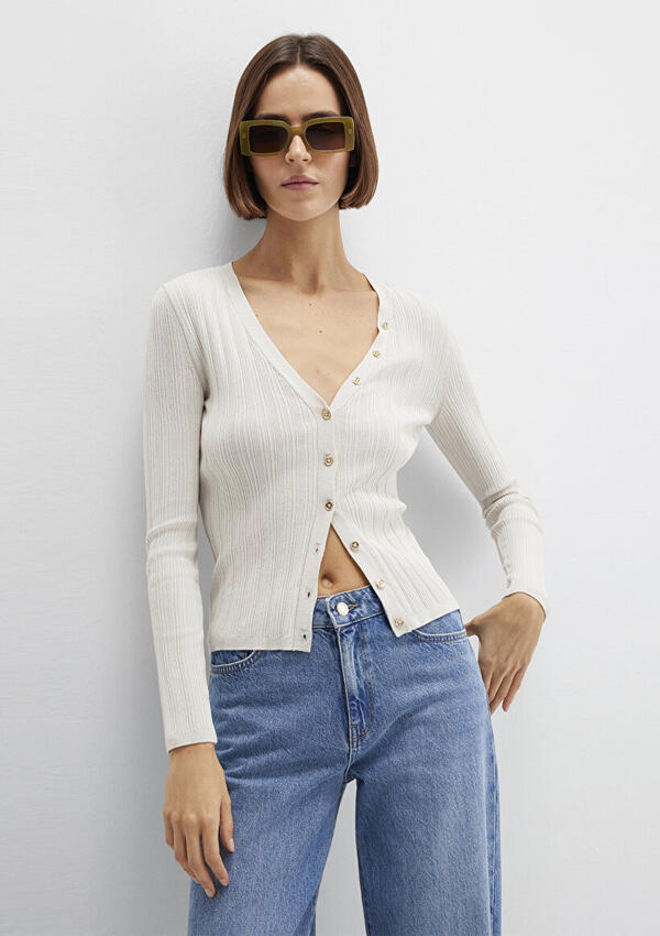 Mavi Kadın Hırka M1710864-80194 Ekru