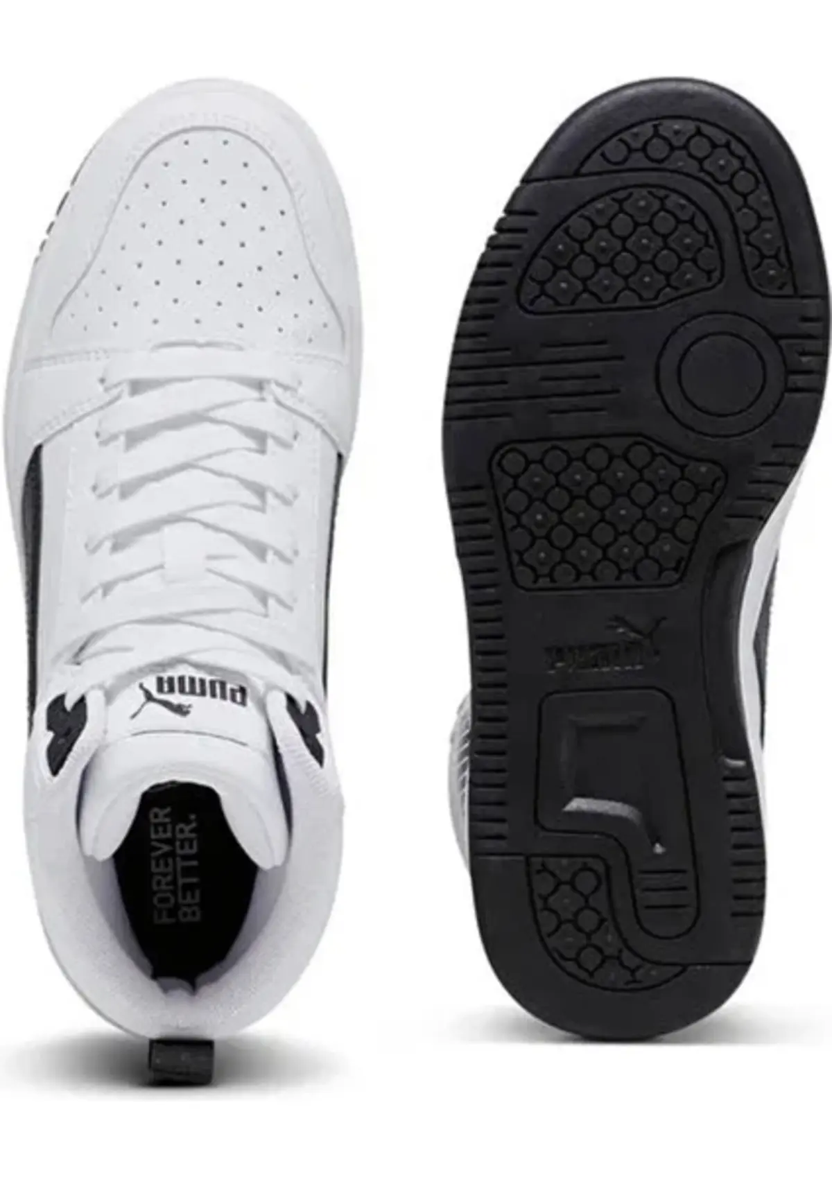 Puma Rebound V6 Mid Jr 39383102 Beyaz