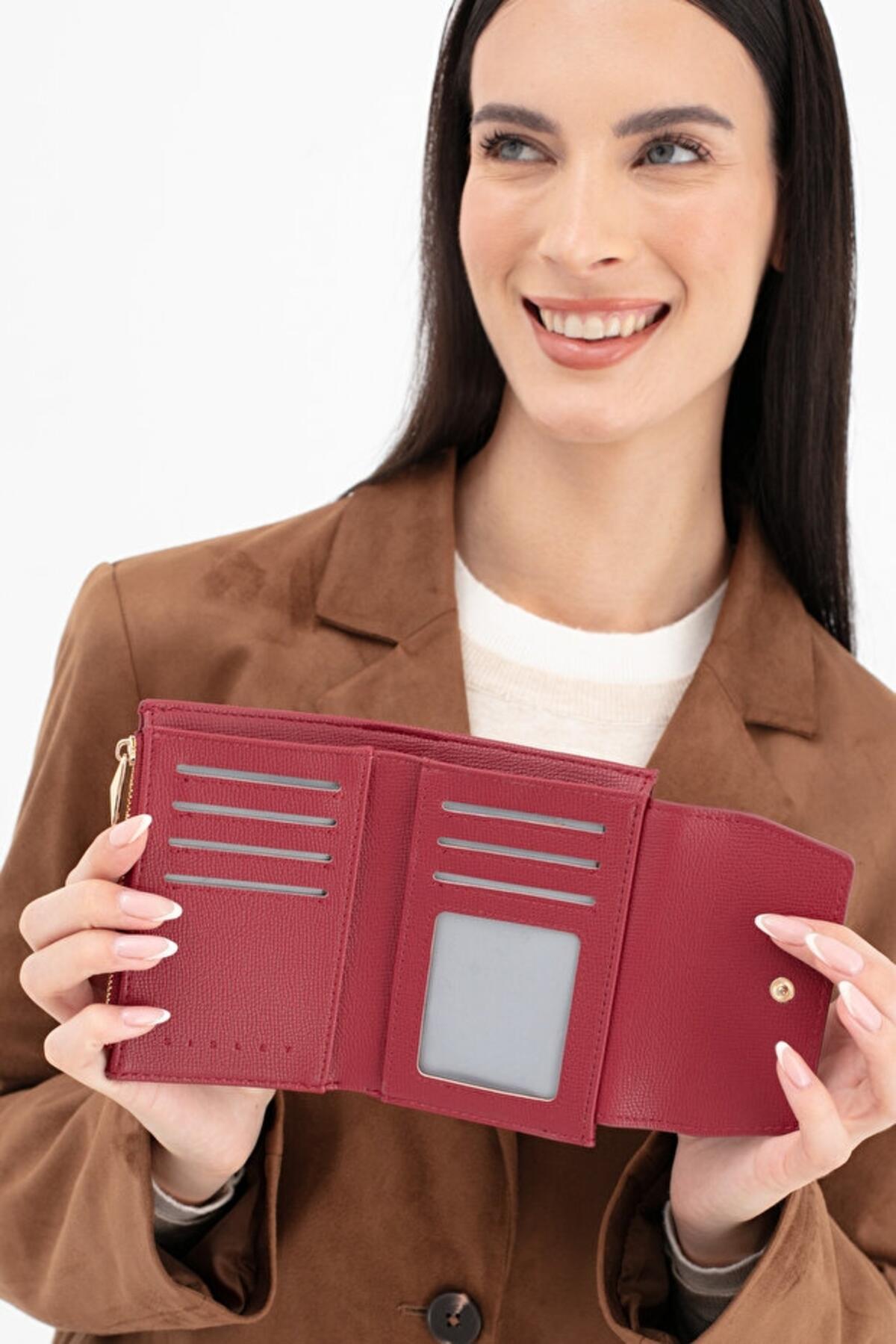 Sisley Kadın Cüzdan SLY_252 Bordo