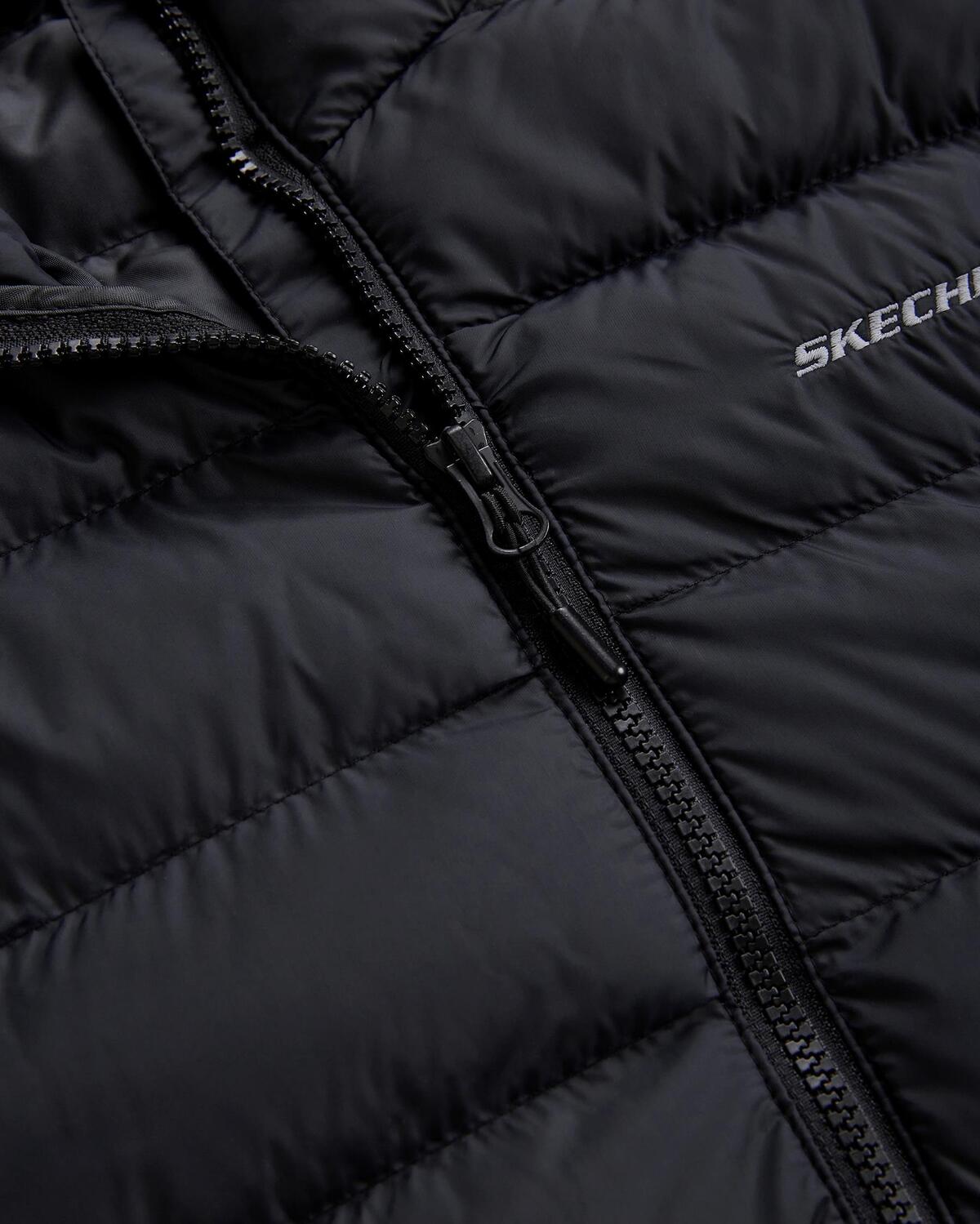 Skechers W Outerwear Pop Up Detailed Padded Jacket S231240-001 Siyah