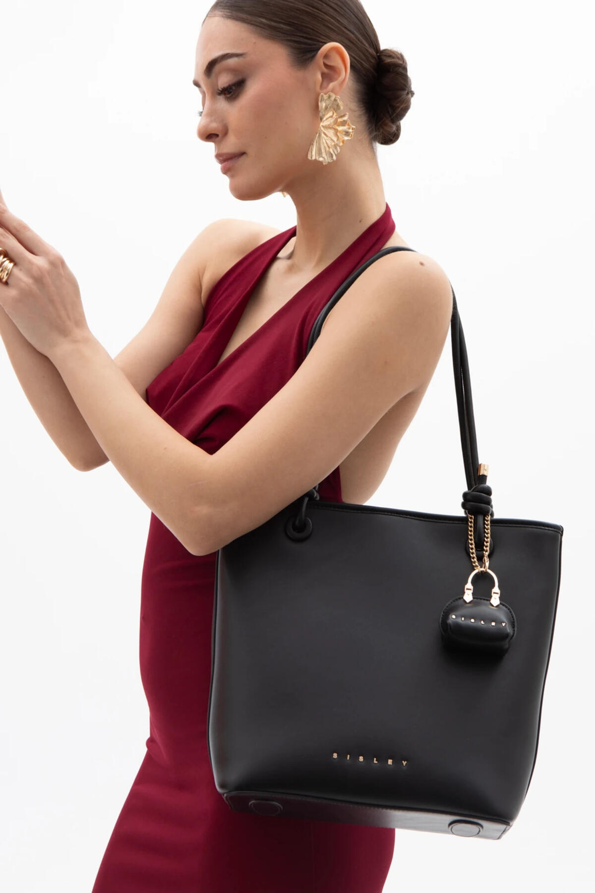 Sisley Kadın Kol Çantası SLY_160 Siyah
