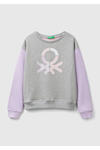 Benetton Sweatshirt Kız Çocuk 3J68C10L8 Mor