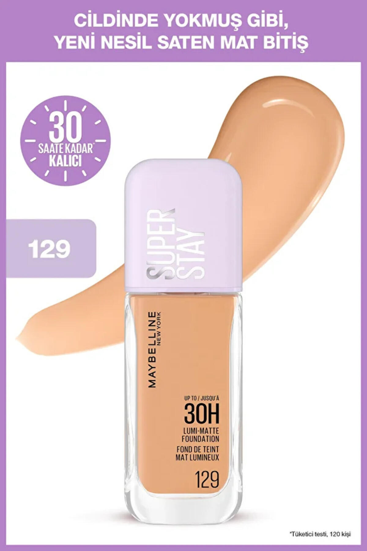 Maybelline Fondöten Lumi Matte No:129