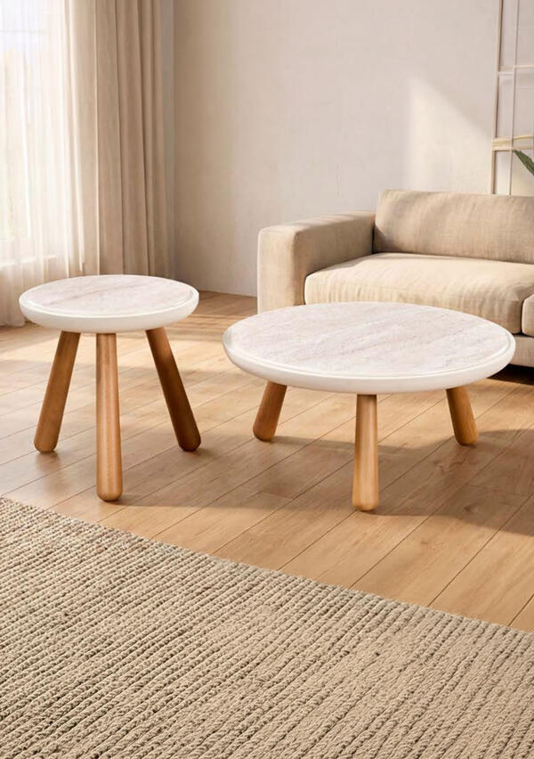 Omarat Orta Sehpa Krem 4168
