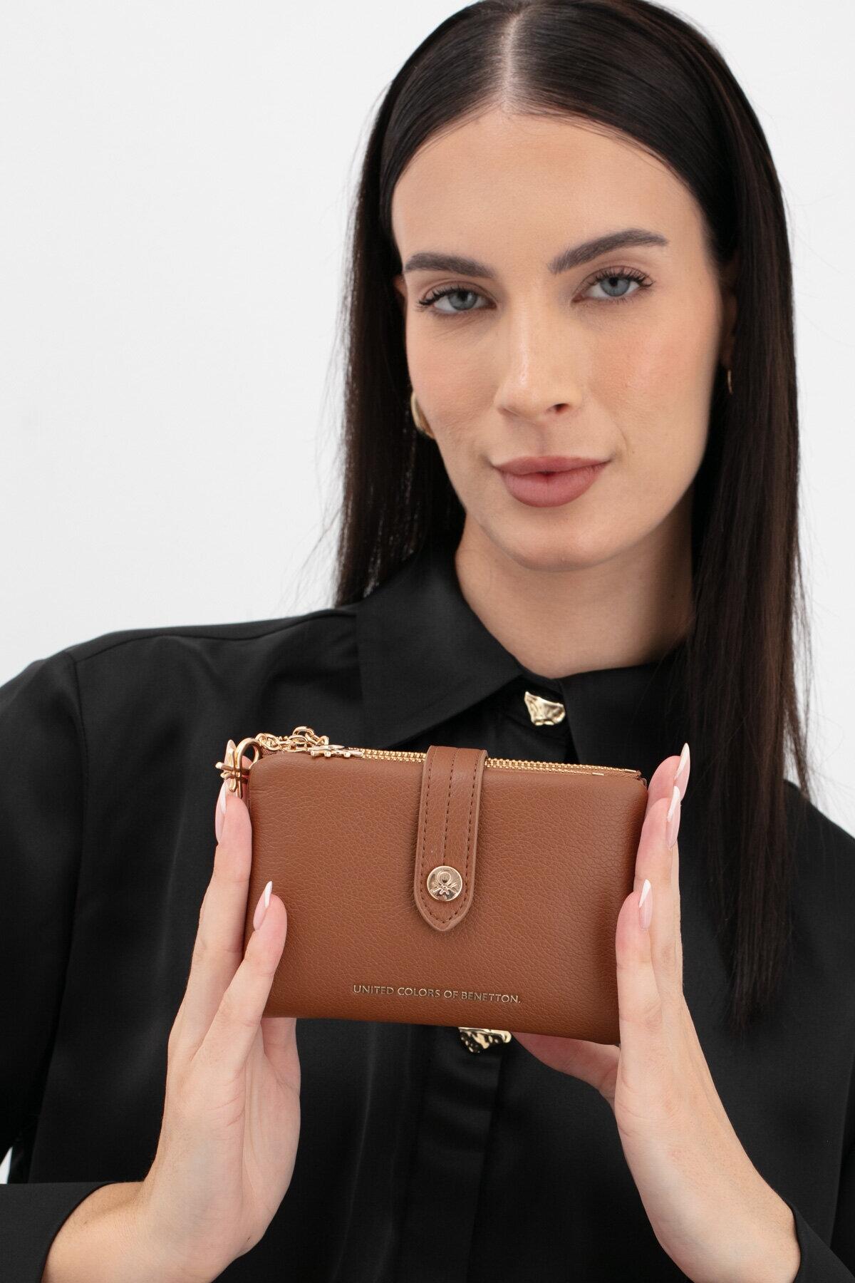 United Colors Of Benetton Kadın Cüzdan BNT_1630 Taba