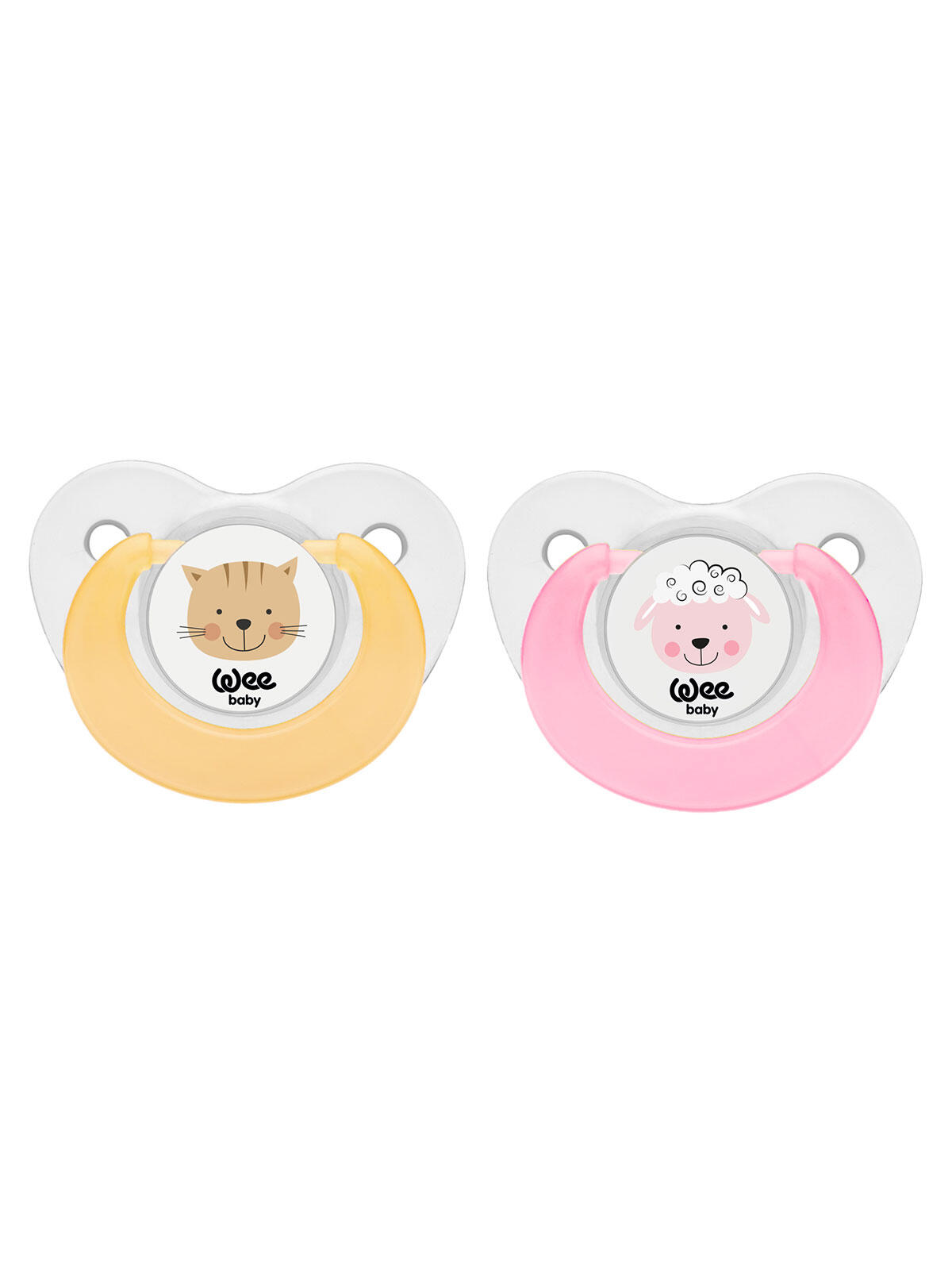 Wee Baby Emzik Damaklı 2Li Sevimli Hayvanlar No:2 Rb320