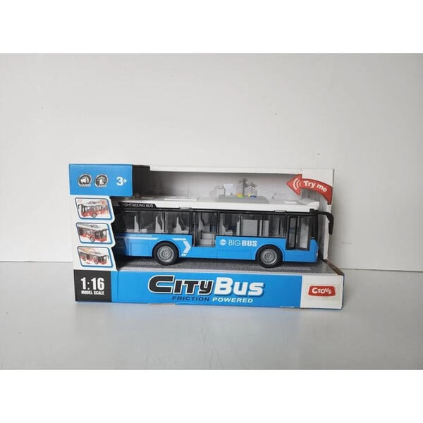 Ceren Toy Şehir Otobüsü Işıklı Ve Sesli 1:16 CTOY-A1119-2