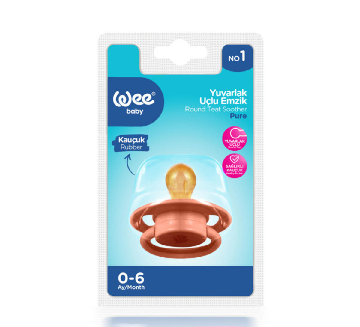 Wee Pure Emzik Kauçuk Uçlu No:1 RB698