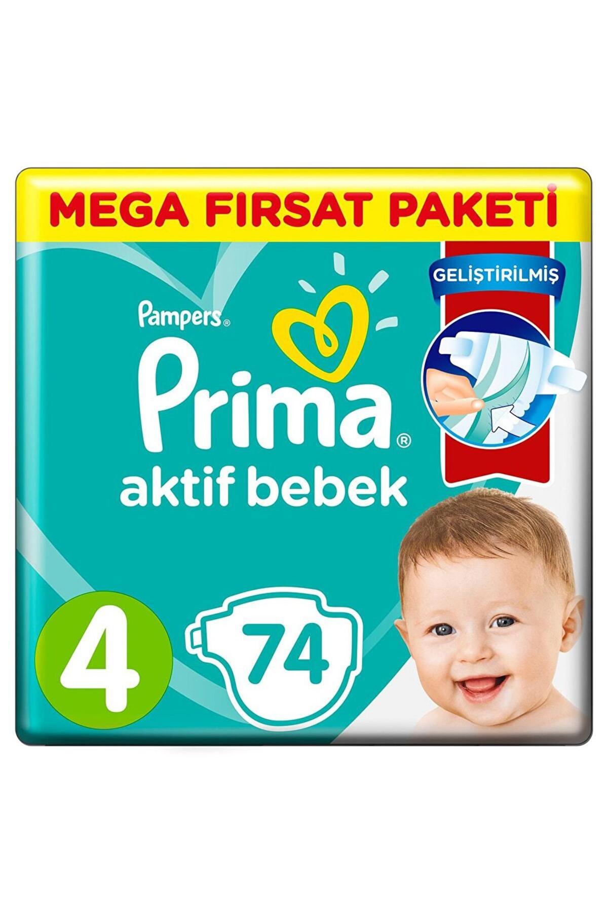 Prima Bez Aktif Bebek Mega Fırsat Paketi 4 Beden 74Lü