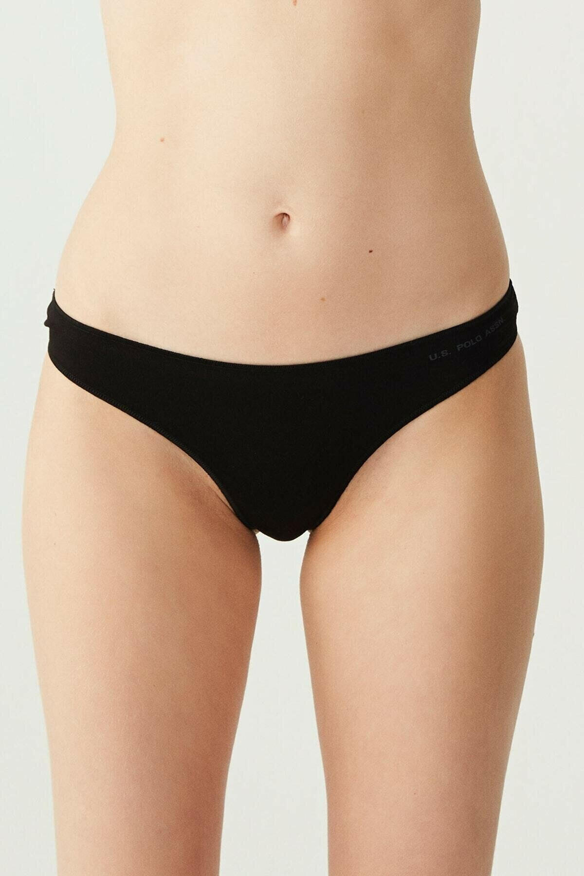 U.S Polo Assn. Kadın String 5Li 67005 Siyah-Ten-Beyaz-Ten-Beyaz