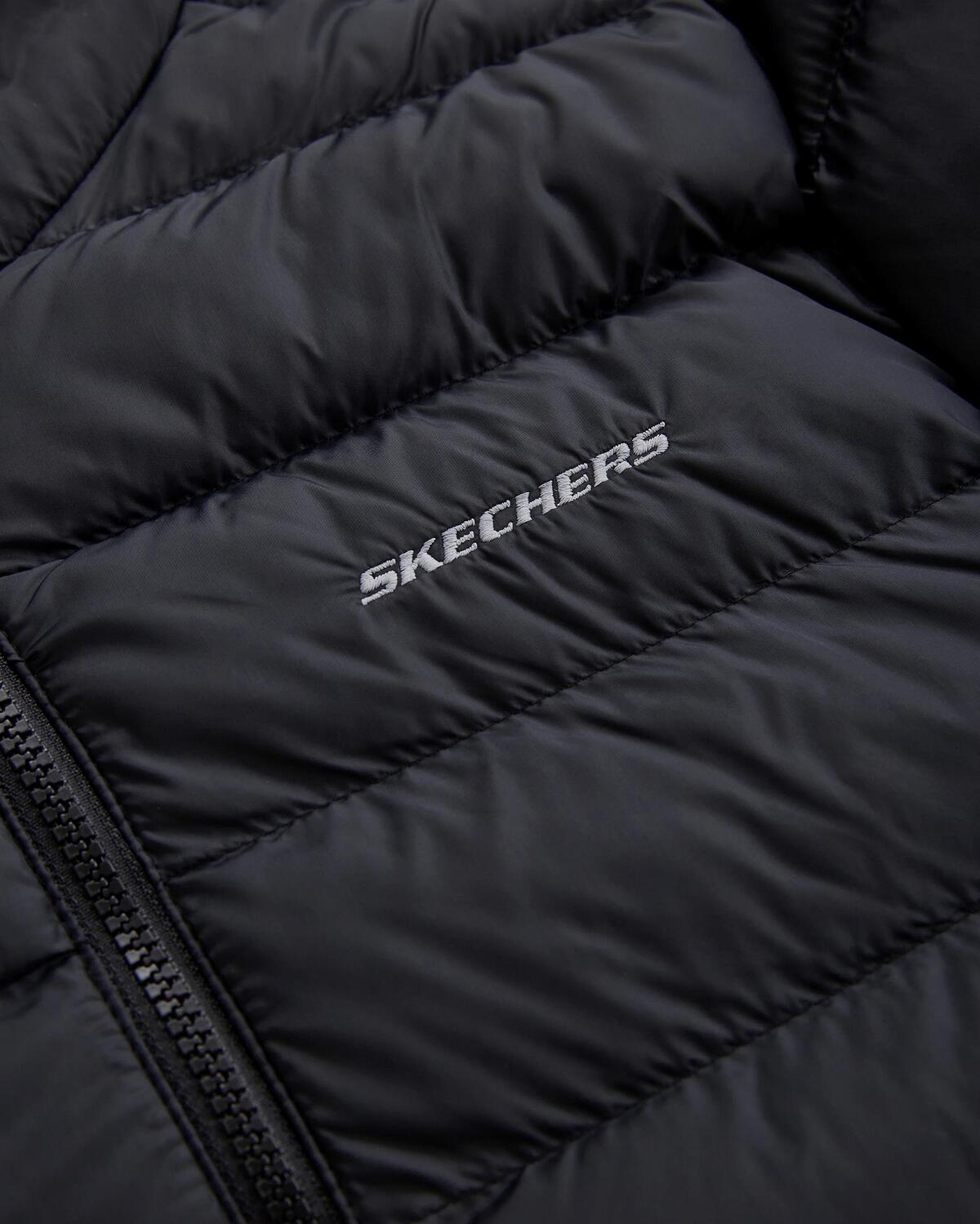 Skechers W Outerwear Pop Up Detailed Padded Jacket S231240-001 Siyah