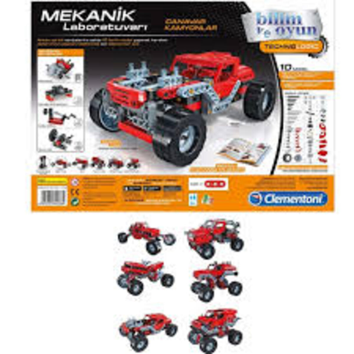 Clementoni Mekanik Laboratuvarı Canavar Kamyonlar CLE-75038TR