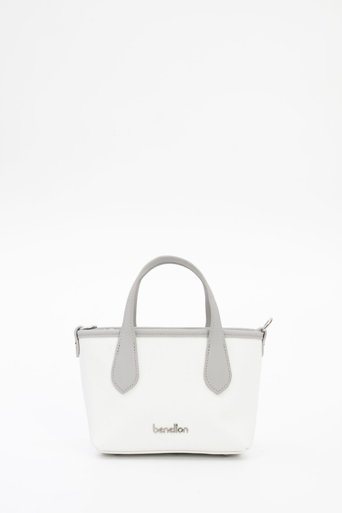United Colors Of Benetton Kadın El Çantası BNT_1827 Beyaz-A.Gri