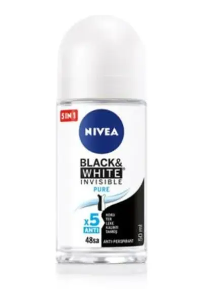 Nivea Kadın Roll-On Black&White Pure 50Ml (Dy)