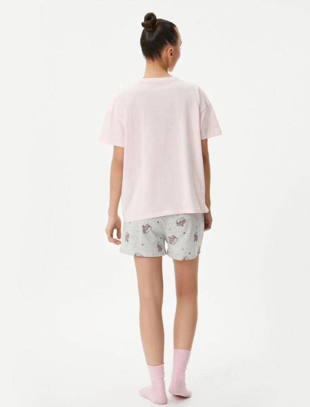 Koton Pijama Takımı 4SLK40016MK Pembe S