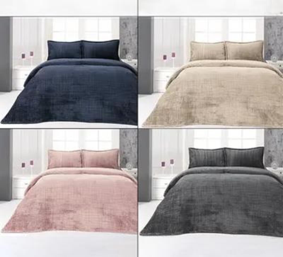 Merinos Battaniye Çift Kişilik Modern Line Multicolor