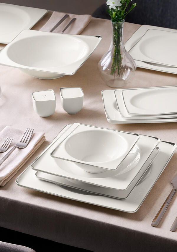 Aryıldız Yemek Takımı 56P Crystal Ixır 153AR265420 Platın
