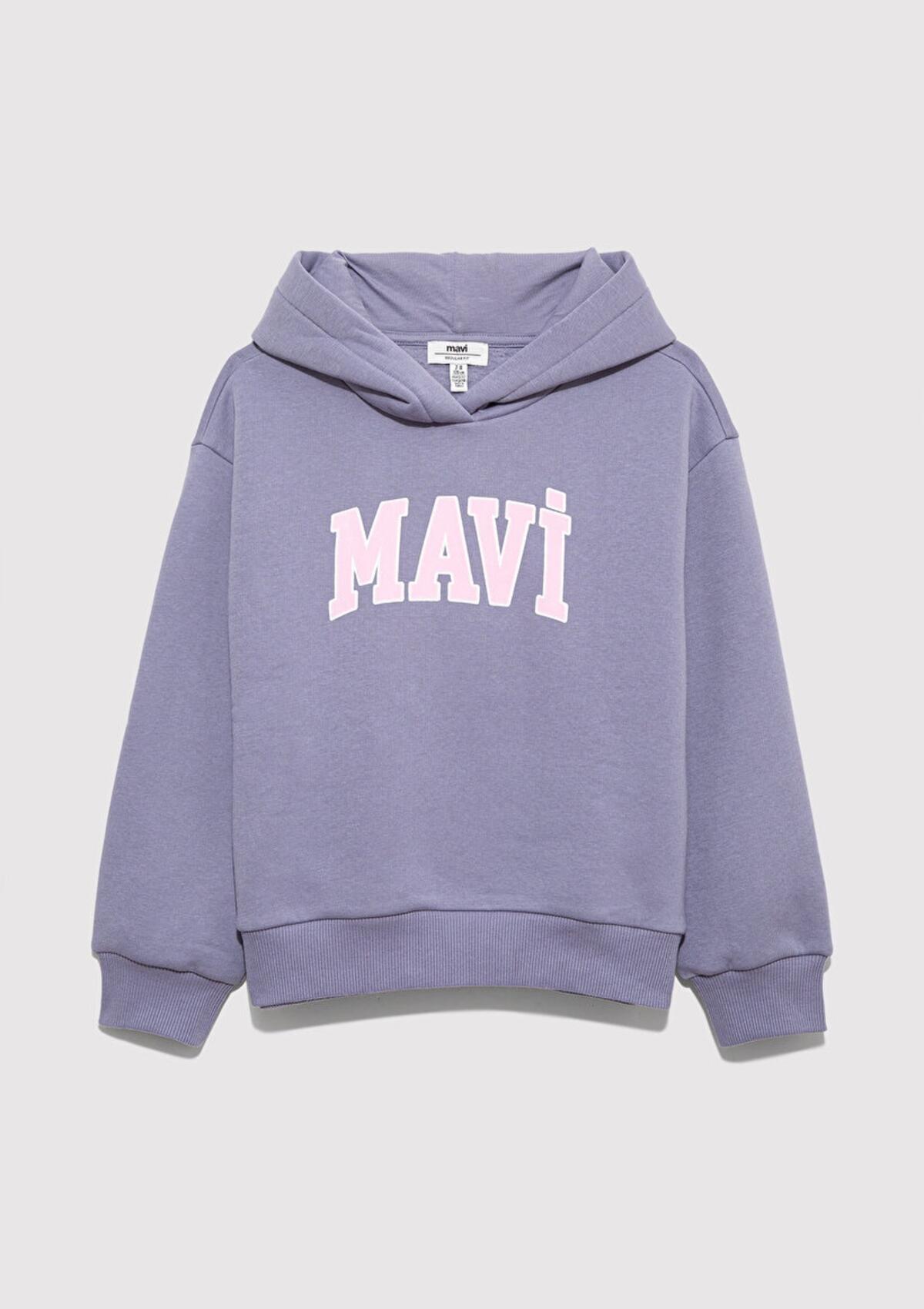 Mavi Sweatshirt Kız Çocuk M7610035-88095 Mor