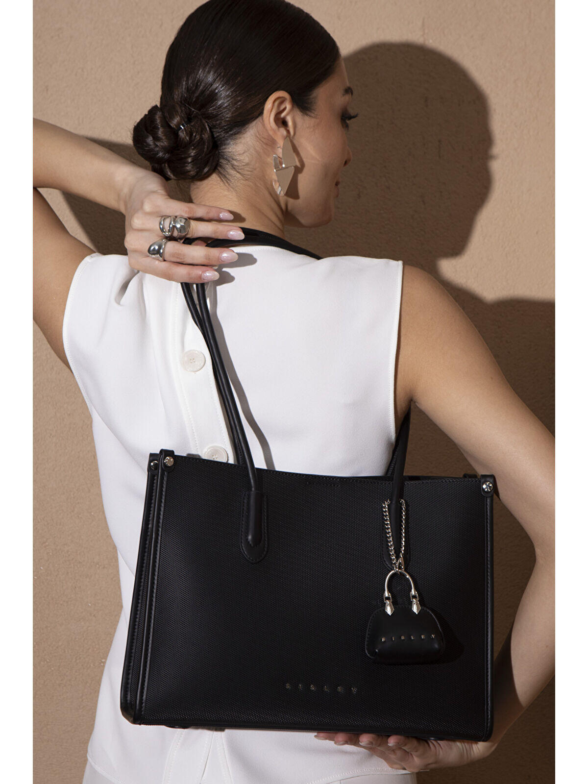 Sisley Kadın Kol Çantası SLY_210 Siyah