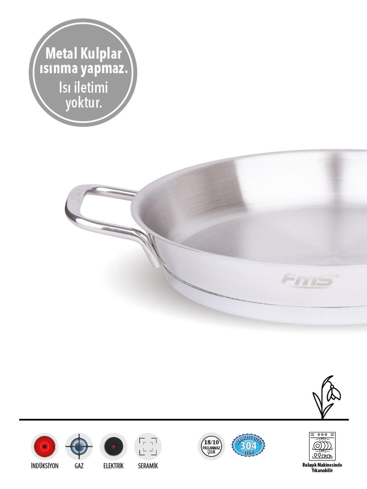Fms Sahan 20Cm Endüstriyel Çelik 10021End