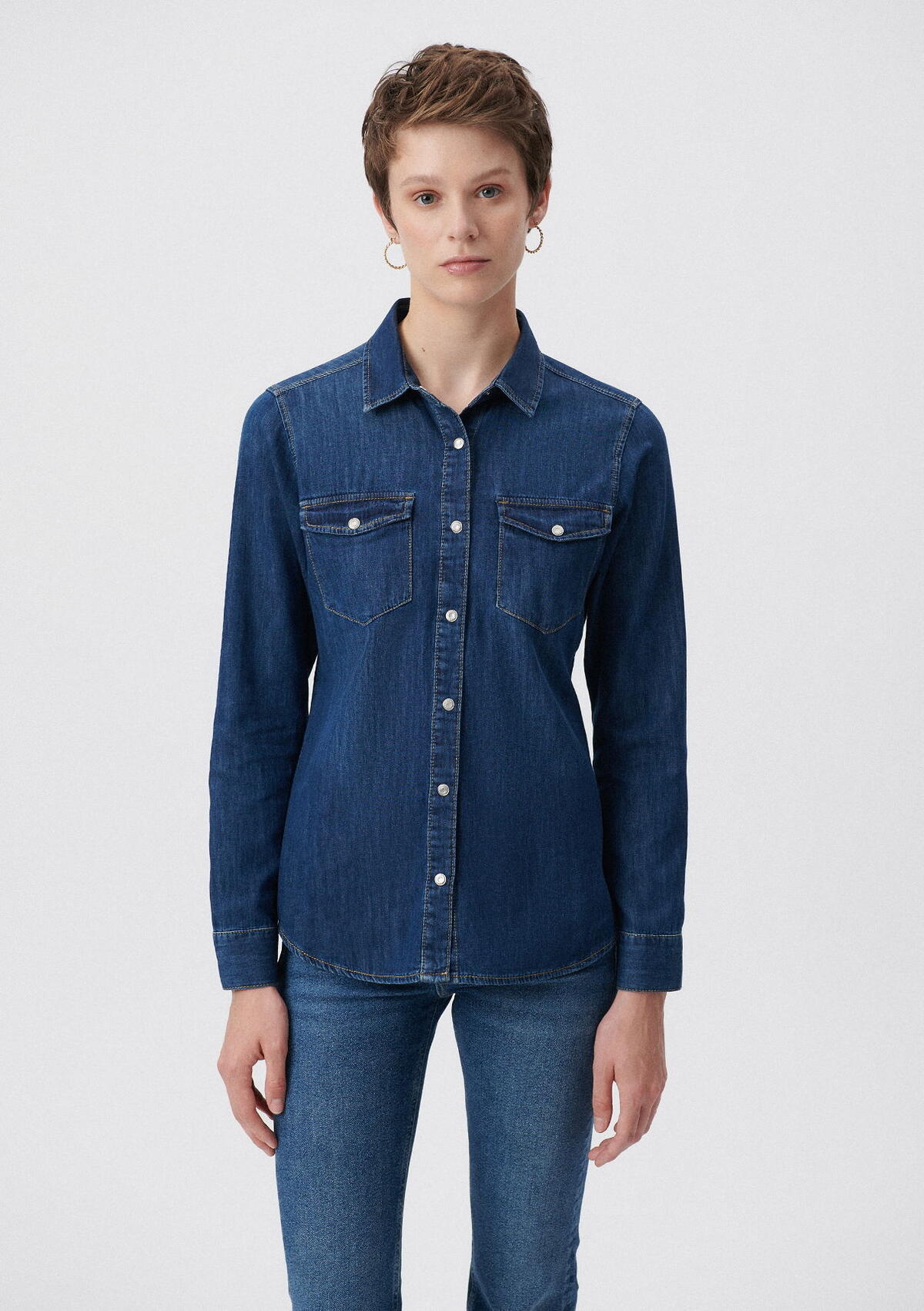 Mavi Gömlek Dark Denim M1257129906 Lacivert